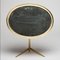Mid-Century Modern Oval Vanity Brass Table Mirror from Vereinigte Werkstätten Collection, 1960s 3