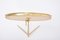 Mid-Century Modern Oval Vanity Brass Table Mirror from Vereinigte Werkstätten Collection, 1960s, Image 5