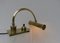 Vintage Art Deco Polished Brass Piano Light 8