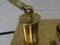 Vintage Art Deco Klavierlampe aus poliertem Messing 17