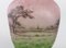 Antike quadratische Glas La Prairie Vase mit ausgestelltem Hals & ausgestelltem Hals von Daum Frères 4