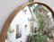 Mid-Century Italian Convex Wall Mirror with Brass Frame, 1950s 4