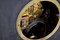 High Victorian Inlaid Black Marble Mantel Clock 6