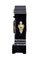 Reloj de repisa victoriano alto de mármol negro con incrustaciones, Imagen 3