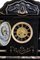 High Victorian Inlaid Black Marble Mantel Clock 8