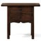 Antique Walnut Side Table with Drawers, Image 2