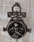 Victorian French Burnished Cast Iron Element on Stand, Image 3