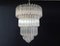 Murano Glass Chandelier with 112 Transparent Quadriedri, 1982 8