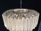 Murano Glass Chandelier with 112 Transparent Quadriedri, 1982, Image 5