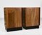 Art Deco Walnut Bedside Chest Side Cabinet Tables, 1930s, Set of 2 7