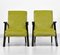 Mid-Century Lime Green Velvet Armchairs, 1950s, Set of 2 5