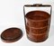 Antique Chinese Bamboo & Wood Wedding Basket, Image 4