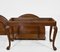 Vintage Anglo Indian Extending Dining Table & Carved Lotus Leaf Armchairs, 1920s, Set of 5, Image 15