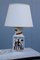 Italian Tobacco India Painted Ceramic Table Lamp from Etruria, 1950s, Image 1