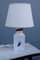 Italian Tobacco India Painted Ceramic Table Lamp from Etruria, 1950s, Image 6