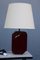 Italian Bordeaux Bakelite Table Lamp, 1970s 3