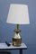 Italian Brass and Wood Table Lamp, 1970s 3