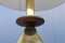 Italienische Tischlampe aus Messing & Holz, 1970er 8