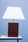Italian Table Lamp in Briar Wood and Brass, 1970s 1