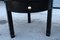 Italian Round Nightstands in Ebonized Chestnut & Carrara Marble, 1970s, Set of 2, Image 6