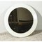 Modern Plastic Round Mirror with Flared Frame 6