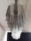 Murano Glasröhren Kronleuchter mit 62 Klarglas und Rauchglas, 1982 8