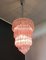 Murano Glass Chandelier with 112 Pink Quadriedri, 1982 18