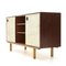 Sideboard with Lined Doors and Open Compartment, 1960s, Image 3