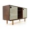 Sideboard with Lined Doors and Open Compartment, 1960s 2