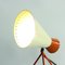 Mid-Century Metal Table Lamp in Cream & Orange by Josef Hurka for Napako, 1960s 4