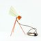 Mid-Century Metal Table Lamp in Cream & Orange by Josef Hurka for Napako, 1960s 7