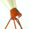 Mid-Century Metall Tischlampe in Creme & Orange von Josef Hurka für Napako, 1960er 5
