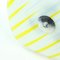Brussels Era Glass Plate Light in Yellow and Gray Stripes from Napako, 1960s, Image 7