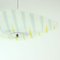 Brussels Era Glass Plate Light in Yellow and Gray Stripes from Napako, 1960s, Image 4