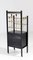 Art Nouveau Vienna Secession Lacquered Wood & Brass Magazine Stand, 1900s 12