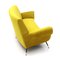 3-Seat Sofa in Yellow Ocher Velvet, 1960s, Image 9