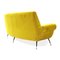 3-Seat Sofa in Yellow Ocher Velvet, 1960s 6
