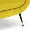 3-Seat Sofa in Yellow Ocher Velvet, 1960s, Image 8