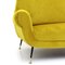3-Seat Sofa in Yellow Ocher Velvet, 1960s, Image 13