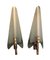 Large Mid-Century Modern Wall Sconces in the Style of Max Ingrand for Fontana Arte, 1950s, Set of 2 1