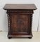 Small Antique Gothic Walnut Cabinet, 1900s 1