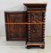 Small Antique Gothic Walnut Cabinet, 1900s 31