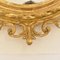 19th Century Golden Oval Wall Mirror with Gold Leaf Frame, Image 8