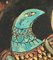 Mid-Century Hand-Painted Enamel Decorative Bird Centerpiece Plate, 1970s 4