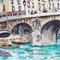 Pintura Le Pont Neuf de Lucien Genin, años 30, Imagen 13