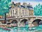 Pintura Le Pont Neuf de Lucien Genin, años 30, Imagen 3
