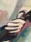 Dipinto ad olio su tela di canapa del clown musicista di André Fau, 1948, Immagine 7