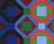 Victor Vasarely Lithograph Geometrical structure 4. 1973 2
