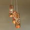 Brutalist Copper Cylinder-Shaped Ceiling Lamp, Sweden, 1960s 4