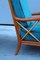 Italian Cherry and Green Velvet Lounge Chairs by Paolo Buffa, 1950s, Set of 2, Image 10